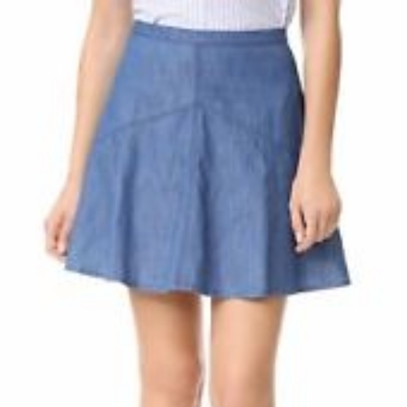 SOLD Madewell Blue Denim Mini Skirt Sz8 - Picture 4 of 6